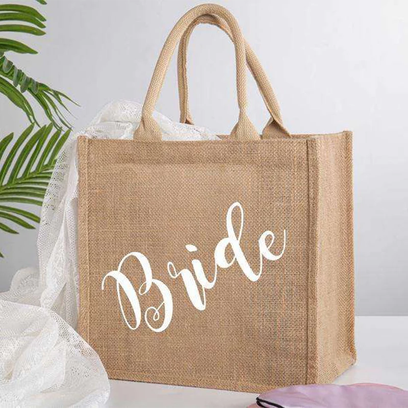 Personalized Burlap Tote Bag Personalized Burlap Tote Bag